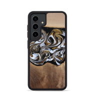 Galaxy S24 Wood Phone Case - Anjali (Black & White, 815308)