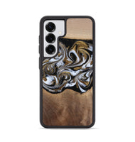 Galaxy S25 Wood Phone Case - Anjali (Black & White, 815308)
