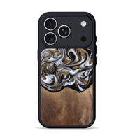 iPhone 17 Pro Wood Phone Case - Anjali (Black & White, 815308)