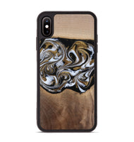 iPhone Xs Max Wood Phone Case - Anjali (Black & White, 815308)