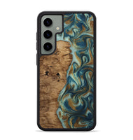 Galaxy S24 Plus Wood Phone Case - Karly (Teal & Gold, 815310)