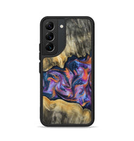 Galaxy S22 Wood Phone Case - Elma (Blue, 815337)