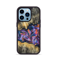 iPhone 14 Pro Wood Phone Case - Elma (Blue, 815337)