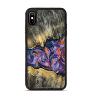 iPhone Xs Max Wood Phone Case - Elma (Blue, 815337)