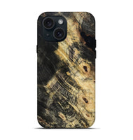 iPhone 15 Wood Live Edge Phone Case - Kwame (Wood Burl, 815450)