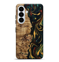 Galaxy S26 Plus Wood Live Edge Phone Case - Darla (Green, 815478)