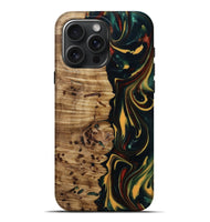 iPhone 16 Pro Max Wood Live Edge Phone Case - Darla (Green, 815478)