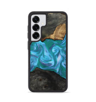 Galaxy S25 Wood Phone Case - Nya (Blue, 815492)