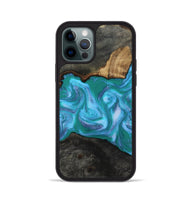iPhone 12 Pro Wood Phone Case - Nya (Blue, 815492)
