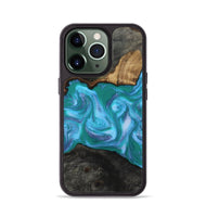 iPhone 13 Pro Wood Phone Case - Nya (Blue, 815492)