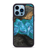 iPhone 14 Pro Max Wood Phone Case - Nya (Blue, 815492)