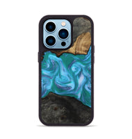 iPhone 14 Pro Wood Phone Case - Nya (Blue, 815492)