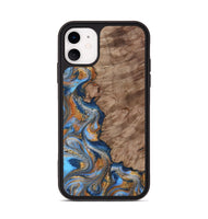 iPhone 11 Wood Phone Case - Marvel (Teal & Gold, 815499)