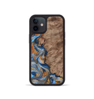 iPhone 12 mini Wood Phone Case - Marvel (Teal & Gold, 815499)