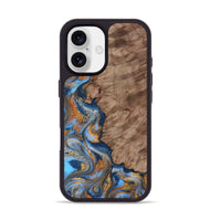 iPhone 17 Wood Phone Case - Marvel (Teal & Gold, 815499)