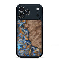 iPhone 17 Pro Max Wood Phone Case - Marvel (Teal & Gold, 815499)