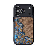 iPhone 17 Pro Wood Phone Case - Marvel (Teal & Gold, 815499)