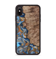 iPhone Xs Max Wood Phone Case - Marvel (Teal & Gold, 815499)
