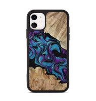 iPhone 11 Wood Phone Case - Spring (Purple, 815506)
