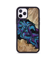 iPhone 11 Pro Wood Phone Case - Spring (Purple, 815506)