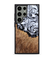 Galaxy S24 Ultra Wood Phone Case - Coretta (Black & White, 815507)