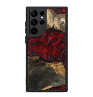 Galaxy S22 Ultra Wood Phone Case - Lina (Red, 815509)