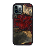 iPhone 12 Pro Max Wood Phone Case - Lina (Red, 815509)