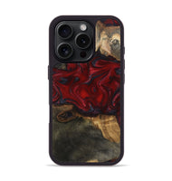 iPhone 16 Pro Wood Phone Case - Lina (Red, 815509)