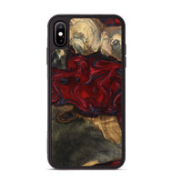 iPhone Xs Max Wood Phone Case - Lina (Red, 815509)