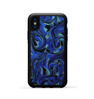 iPhone Xs ResinArt Phone Case - Mabelle (Blue, 815520)