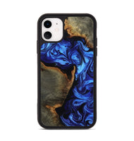 iPhone 11 Wood Phone Case - Levy (Blue, 815521)