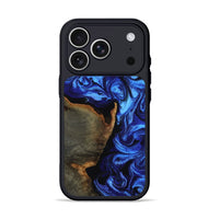 iPhone 17 Pro Wood Phone Case - Levy (Blue, 815521)