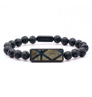 Lava Bead Wood Bracelet - India (Pattern, 815631)