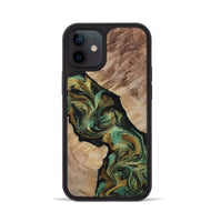 iPhone 12 Wood Phone Case - Deron (Green, 815658)