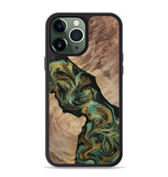 iPhone 13 Pro Max Wood Phone Case - Deron (Green, 815658)