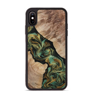 iPhone Xs Max Wood Phone Case - Deron (Green, 815658)