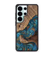 Galaxy S26 Ultra Wood Phone Case - Dylan (Teal & Gold, 815659)