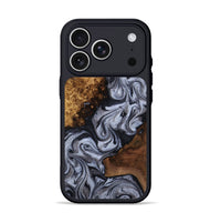 iPhone 17 Pro Wood Phone Case - Ophelia (Black & White, 815671)