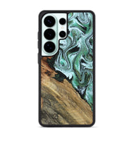 Galaxy S26 Ultra Wood Phone Case - Pearle (Green, 815689)