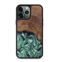 iPhone 13 Pro Max Wood Phone Case - Donovan (Green, 815690)