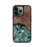 iPhone 13 Pro Wood Phone Case - Donovan (Green, 815690)