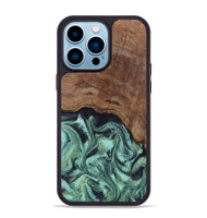 iPhone 14 Pro Max Wood Phone Case - Donovan (Green, 815690)