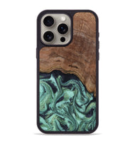 iPhone 15 Pro Max Wood Phone Case - Donovan (Green, 815690)