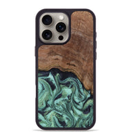 iPhone 16 Pro Max Wood Phone Case - Donovan (Green, 815690)