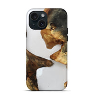 iPhone 15 Wood Live Edge Phone Case - Jaylah (Clear, 815789)