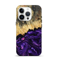 iPhone 15 Pro Wood Live Edge Phone Case - Baby (Purple, 815798)