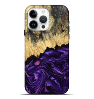 iPhone 15 Pro Max Wood Live Edge Phone Case - Baby (Purple, 815798)