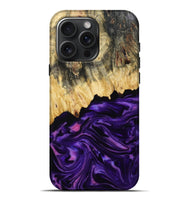 iPhone 16 Pro Max Wood Live Edge Phone Case - Baby (Purple, 815798)