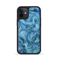 iPhone 12 ResinArt Phone Case - Mila (Blue, 815802)