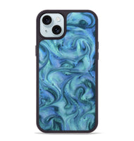 iPhone 15 Plus ResinArt Phone Case - Mila (Blue, 815802)